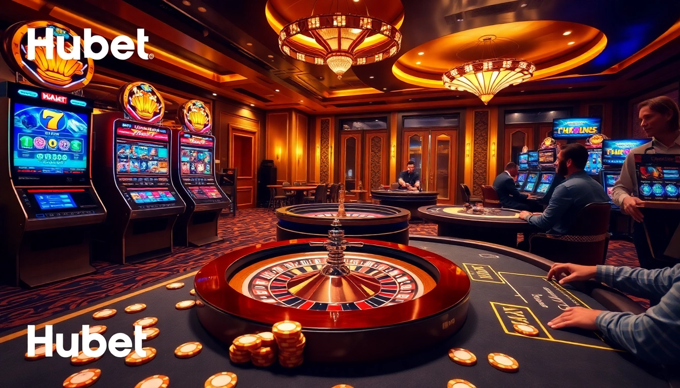 Experience thrilling gameplay at Hubet's casino with vibrant slots and engaging tables.