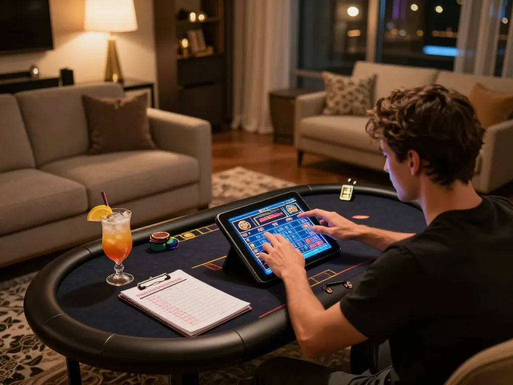 Engaging online gambling session at https://lu88.jpn.com/ with a user immersed in slot gaming.
