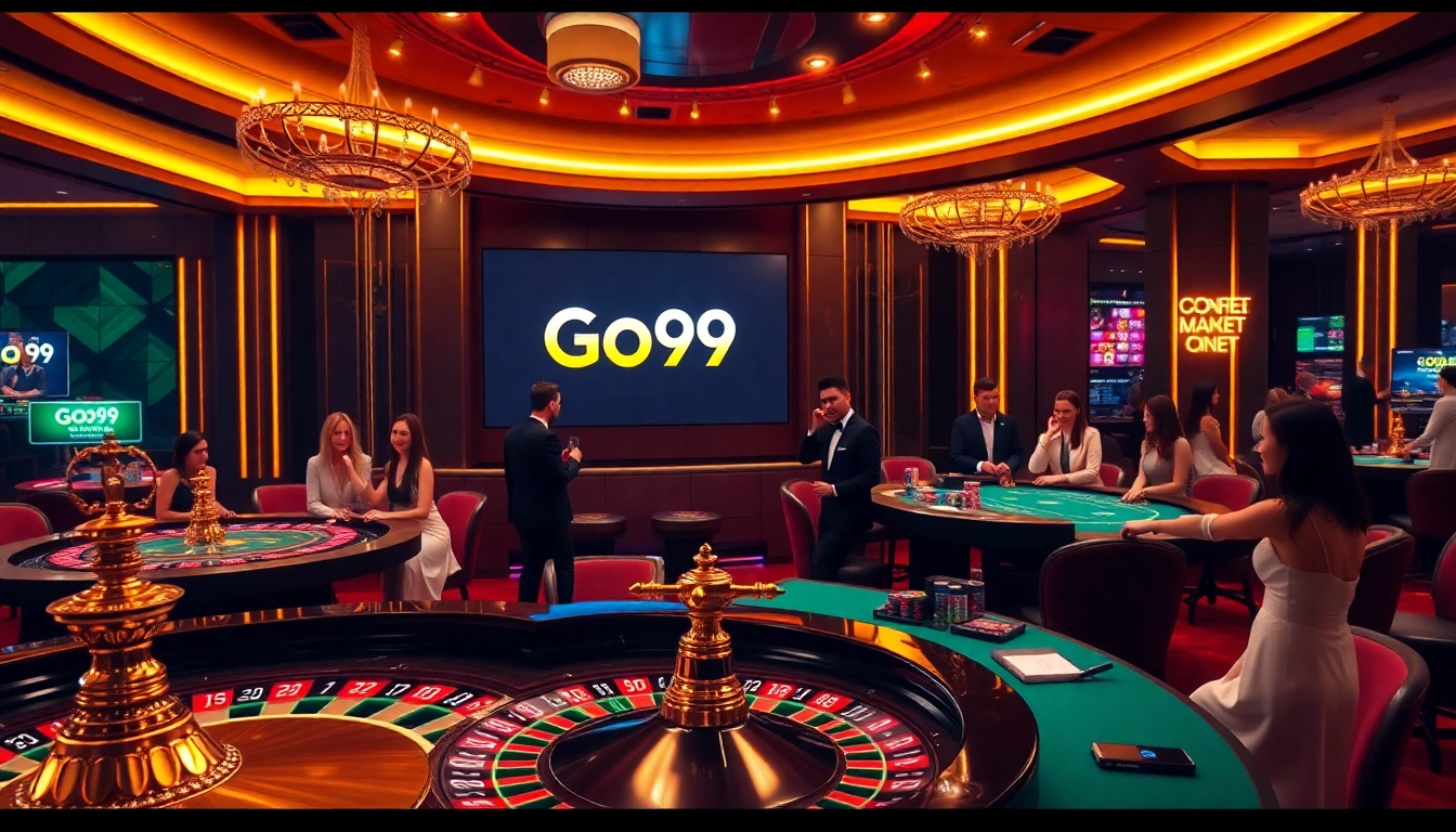 Players enjoying an exciting game at a Go99-powered casino table.