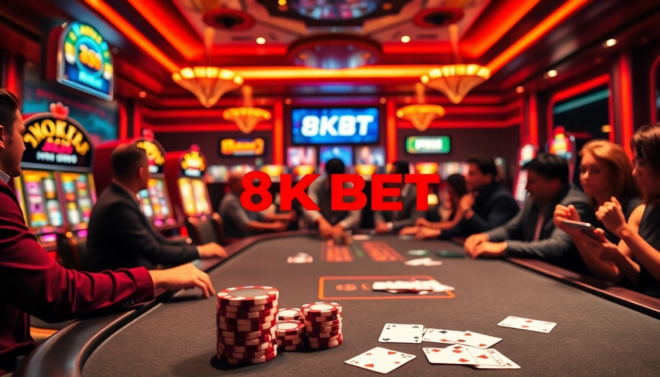 Enjoy thrilling gameplay at 8KBET with exciting casino tables and vibrant slots.