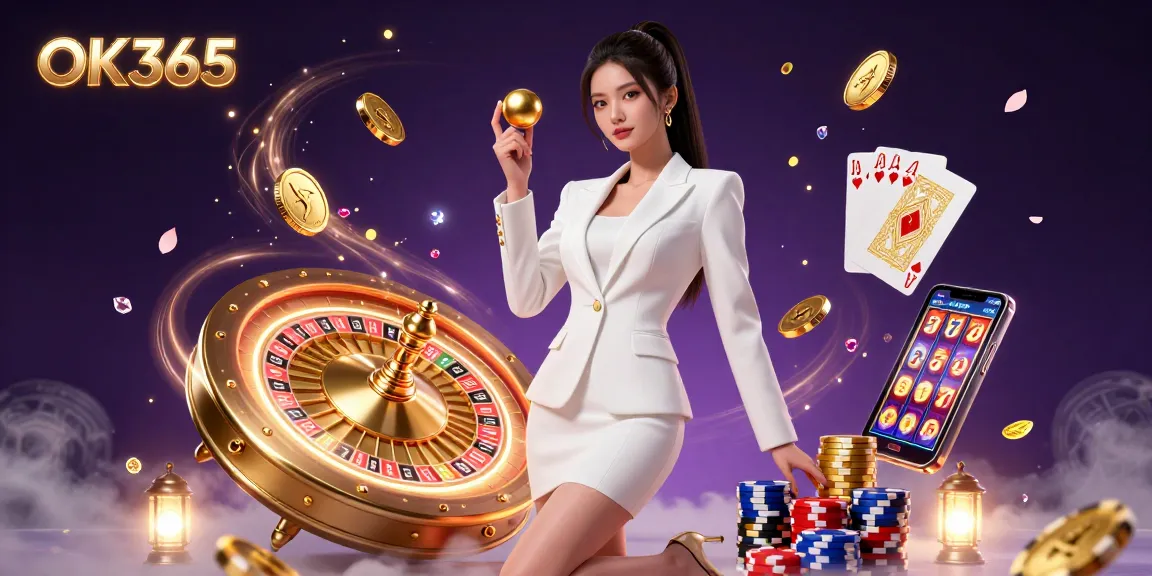 Spin the golden roulette ball on OK365 while winning big at the casino with gems and riches.