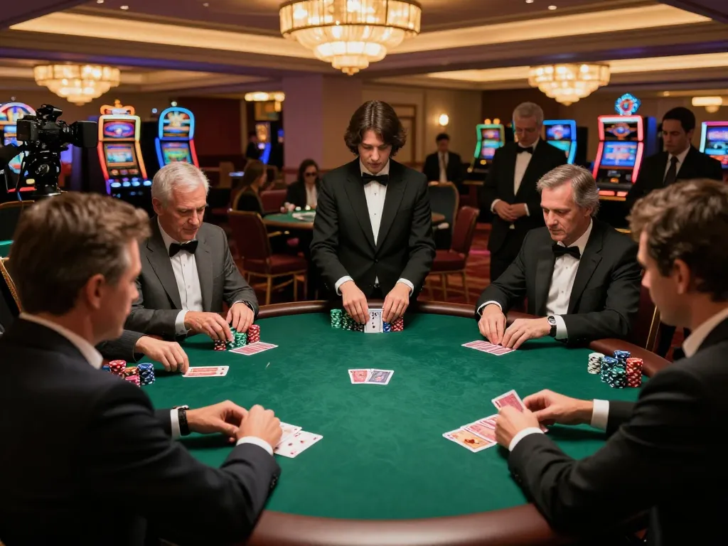 89bet poker players strategizing their bets amidst a luxurious casino setting