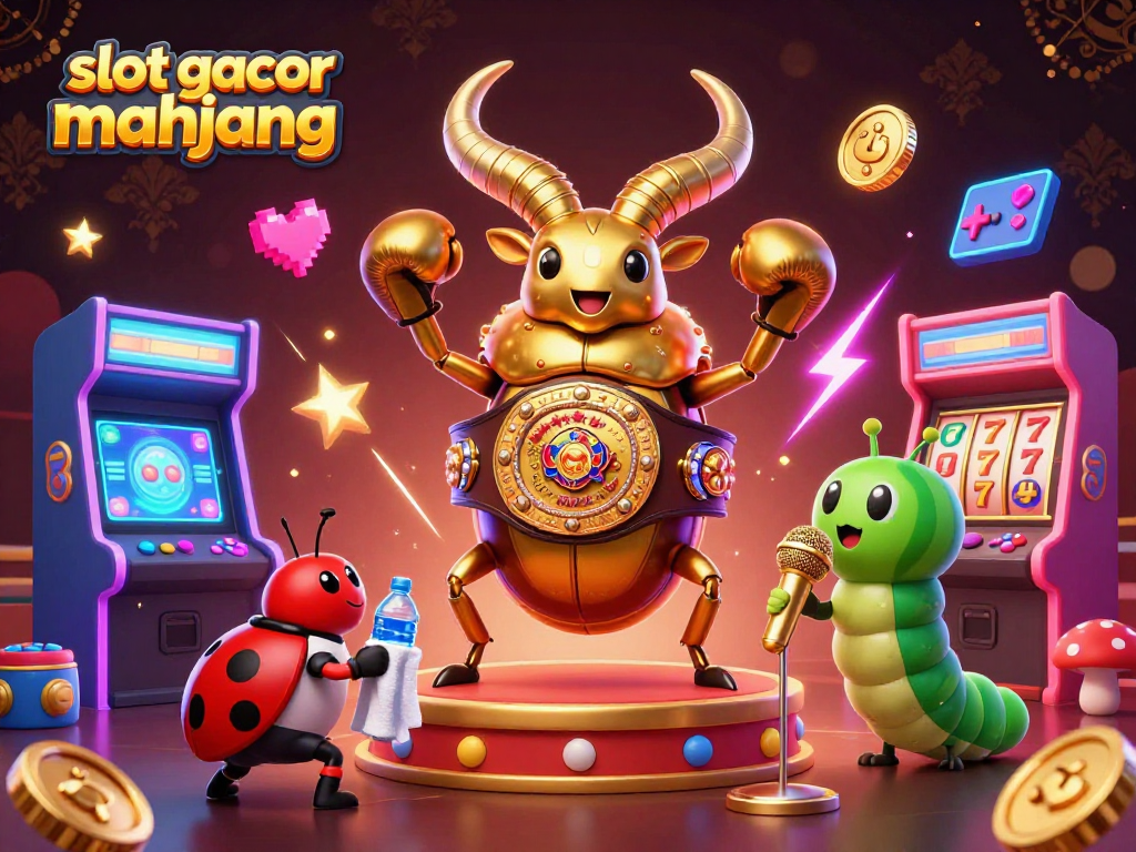 Experience thrilling gameplay with slot gacor mahjong in this vibrant 3D casino illustration.