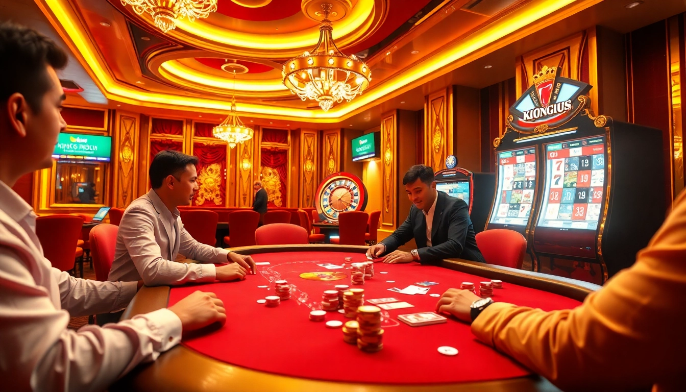 Experience the thrill of high-stakes poker at Kingfun's exciting casino tables.