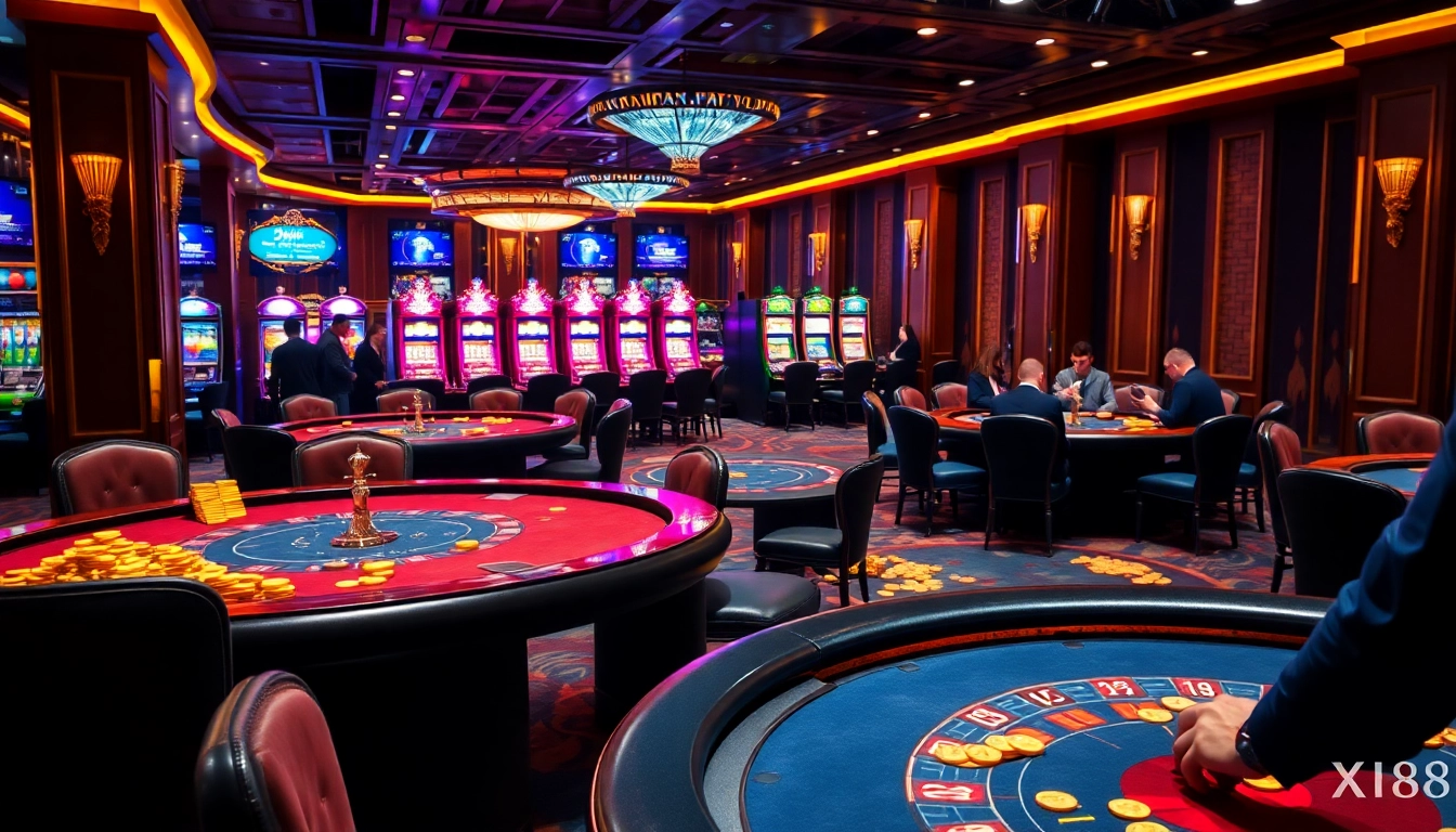 Experience the thrill of gambling with XX88 at luxurious casino tables.