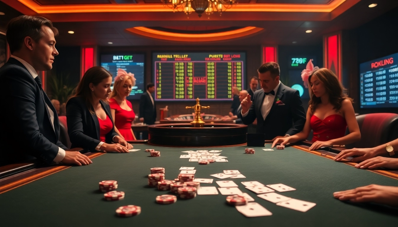 Players strategizing their bets at 789F, with vibrant poker chips and luxury casino elements enhancing the gaming experience.