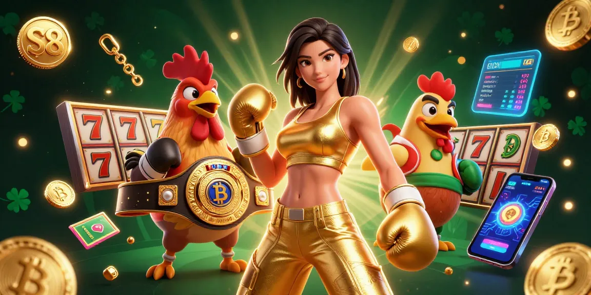 S8 showcases a thrilling slot experience, celebrating victories with vibrant neon coins and dynamic game elements.