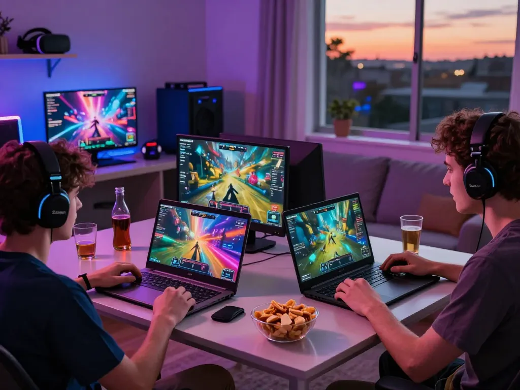 Exciting online gaming session on Sunwin platform with vibrant graphics and engaged players.