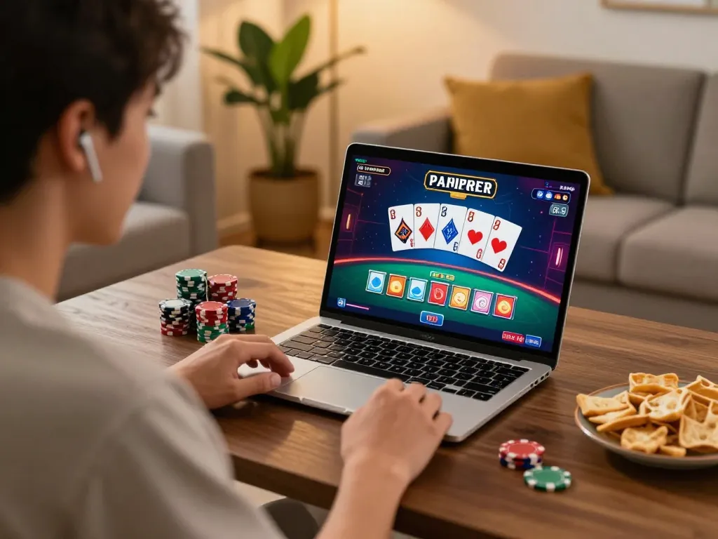 Link vào Zbet: Engaging in online baccarat game with vibrant graphics and warm ambiance.