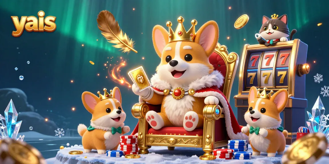 Experience the excitement with yais as royal corgi commands the casino throne, revealing golden rewards