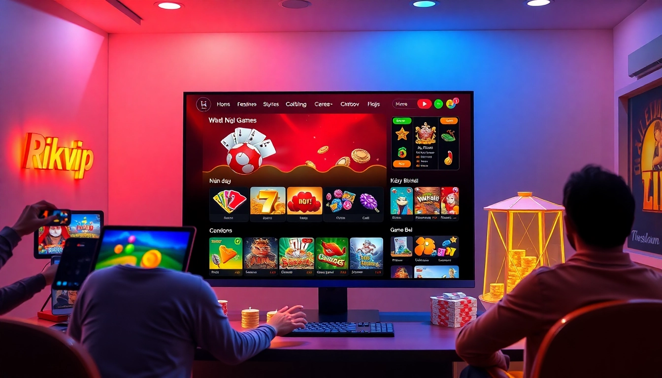 Experience the excitement of online gaming with Rikvip's vibrant platform showcasing top games.