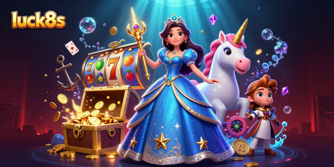 Experience exciting casino wins with luck8s through engaging gameplay in a vibrant illustration