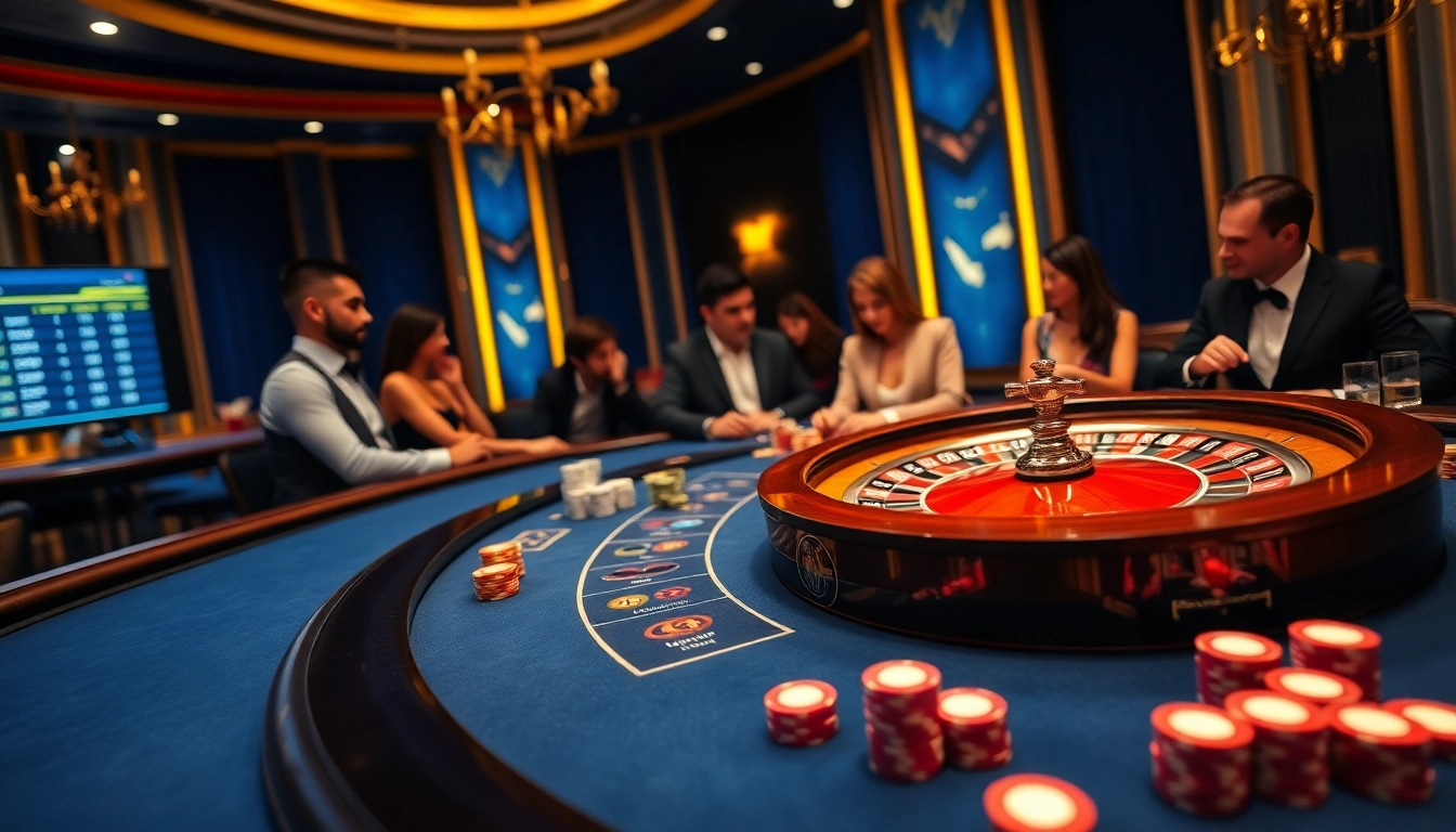Experience the thrill of gaming at https://luck8.media/ with vibrant poker chips on a luxurious casino table.
