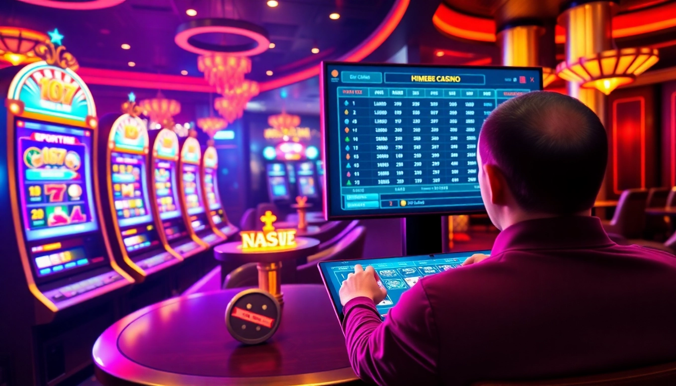 Engage in live betting and slot machine play on https://hm88.cafe/ showcasing strategic wagering and casino action