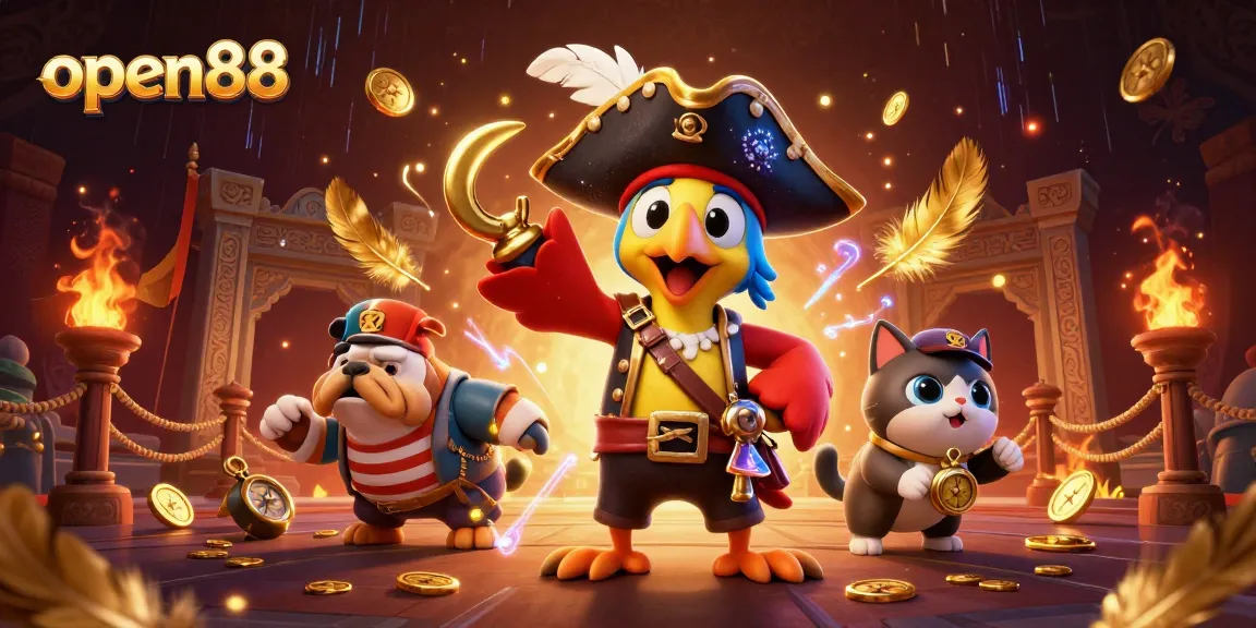 Experience thrilling gameplay at open88 with captivating characters and vibrant casino elements.