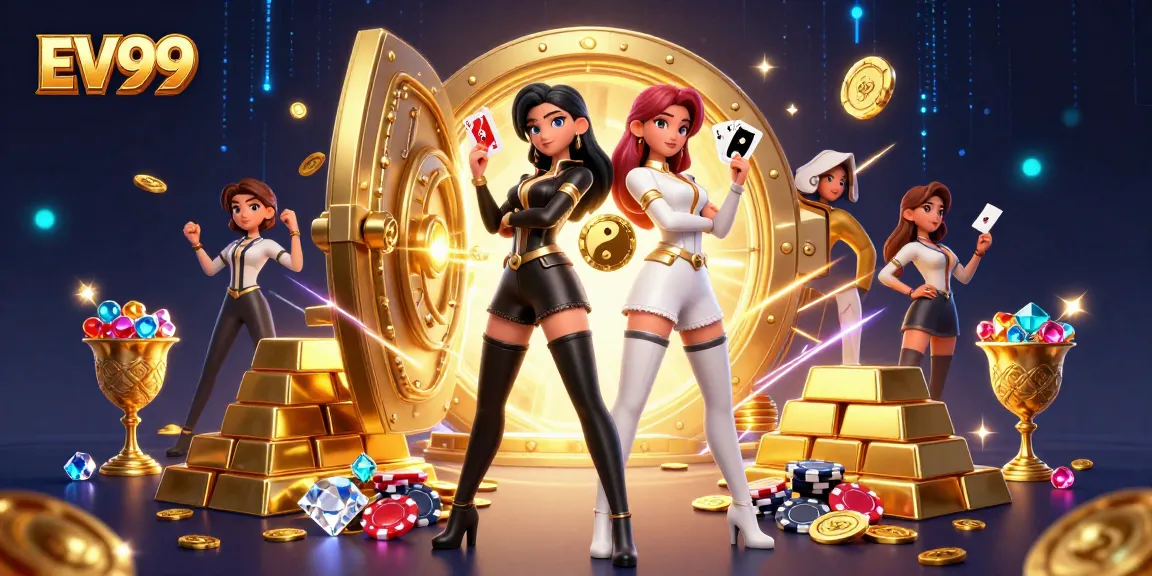 Engage in thrilling gameplay at EV99 with stunning Asian twin characters and a wealth of casino treasures.
