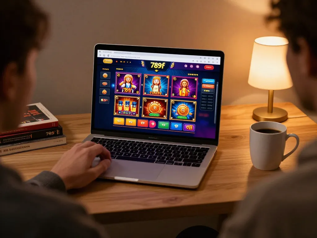 Engaging session on 789f online casino with player focused on gaming interface.