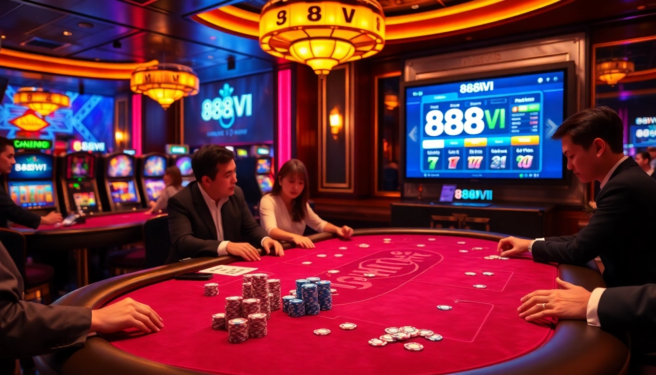 Gamble strategically at https://888vi.com.co/ with vibrant casino scenes and immersive games.