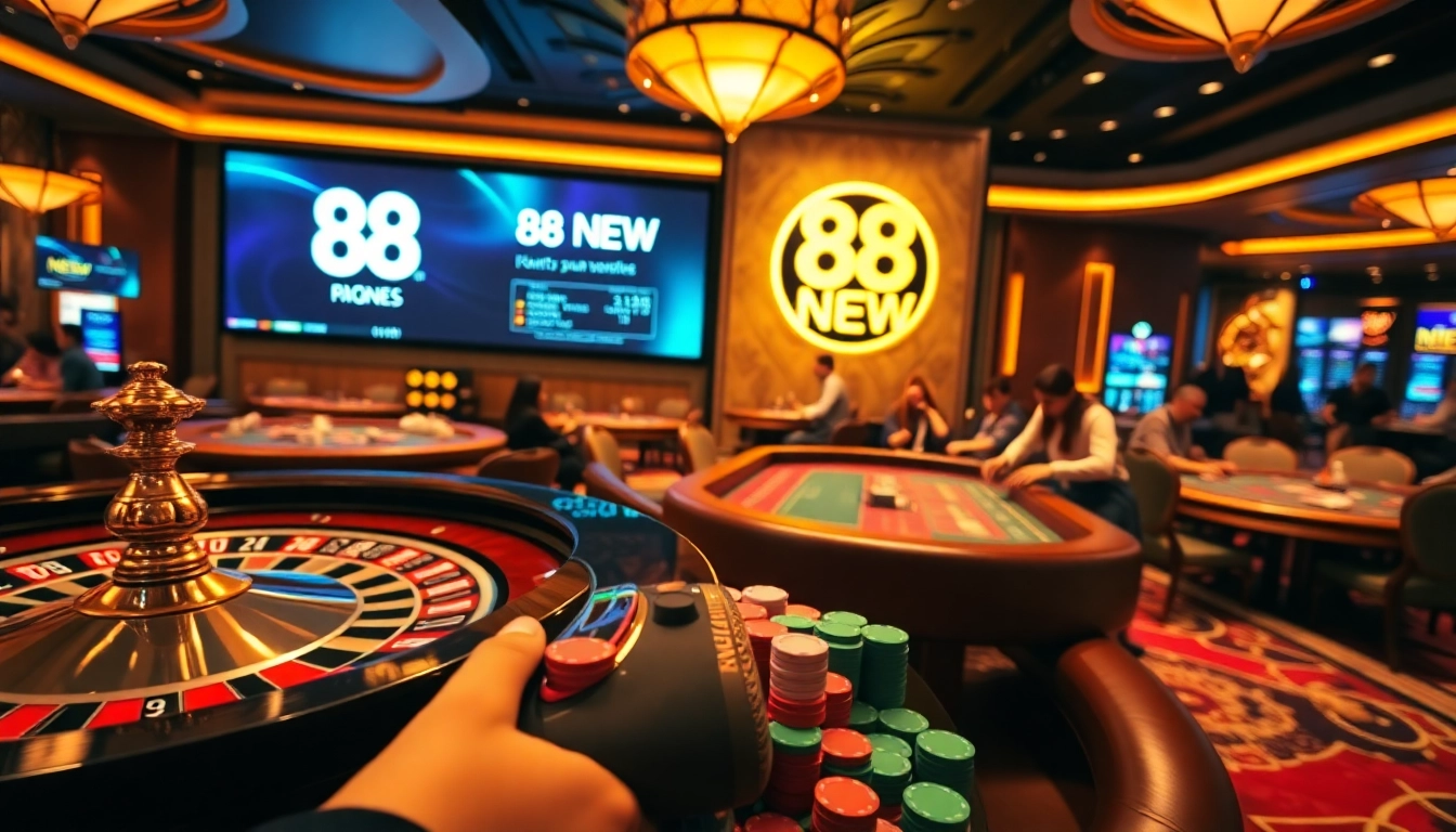 Experience thrilling games at https://88new.autos/ with players immersed in casino action.