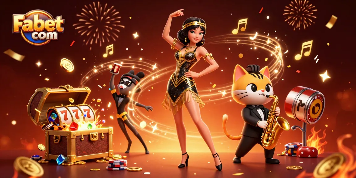 Engage with exciting slots and casino games at Fabet com, featuring vibrant characters and game elements.