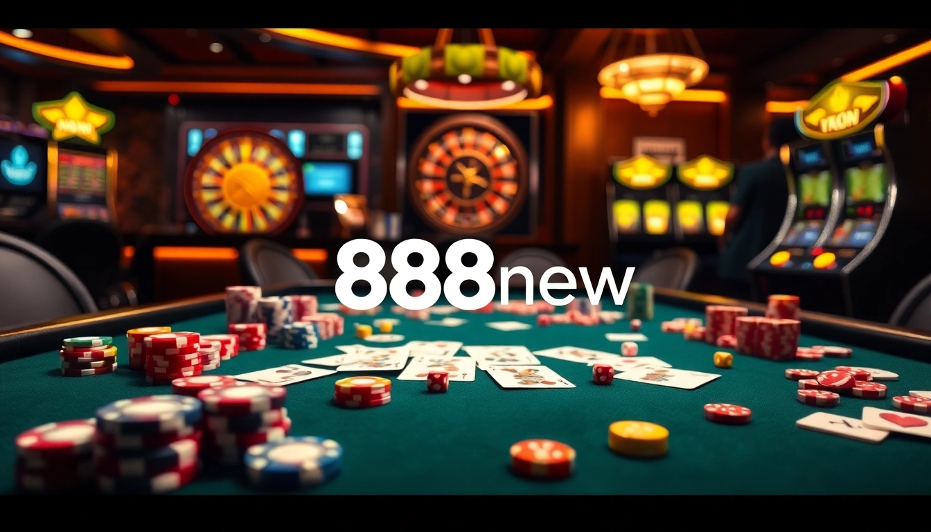 Experience high-stakes excitement at 888new with vibrant casino games and rich colors.