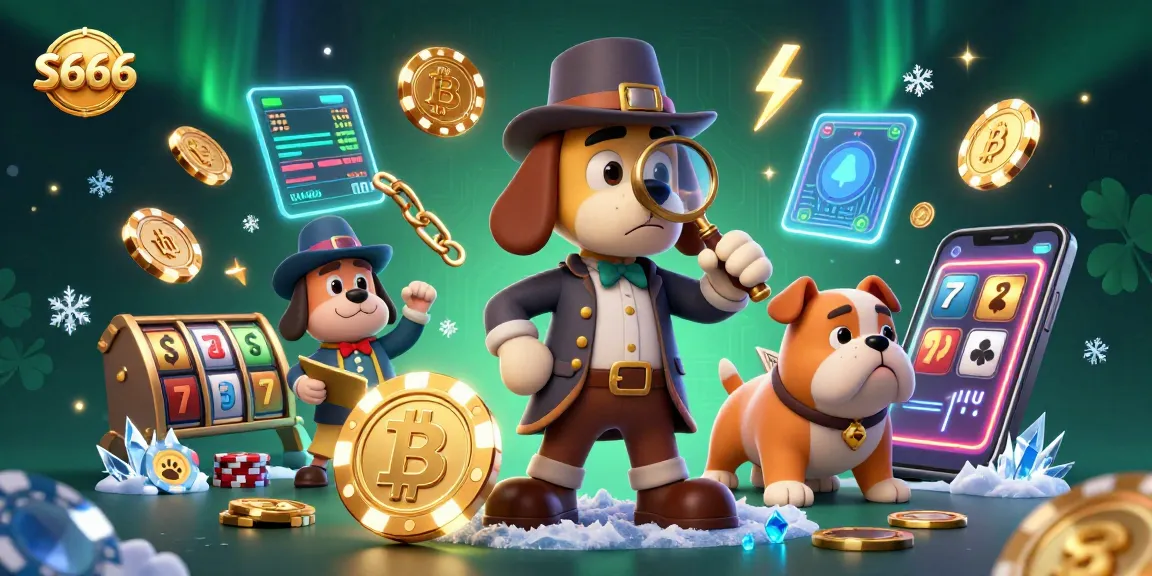 S666 reveals winning poker strategies through a detective's investigation into treasure clues amidst slot reels.