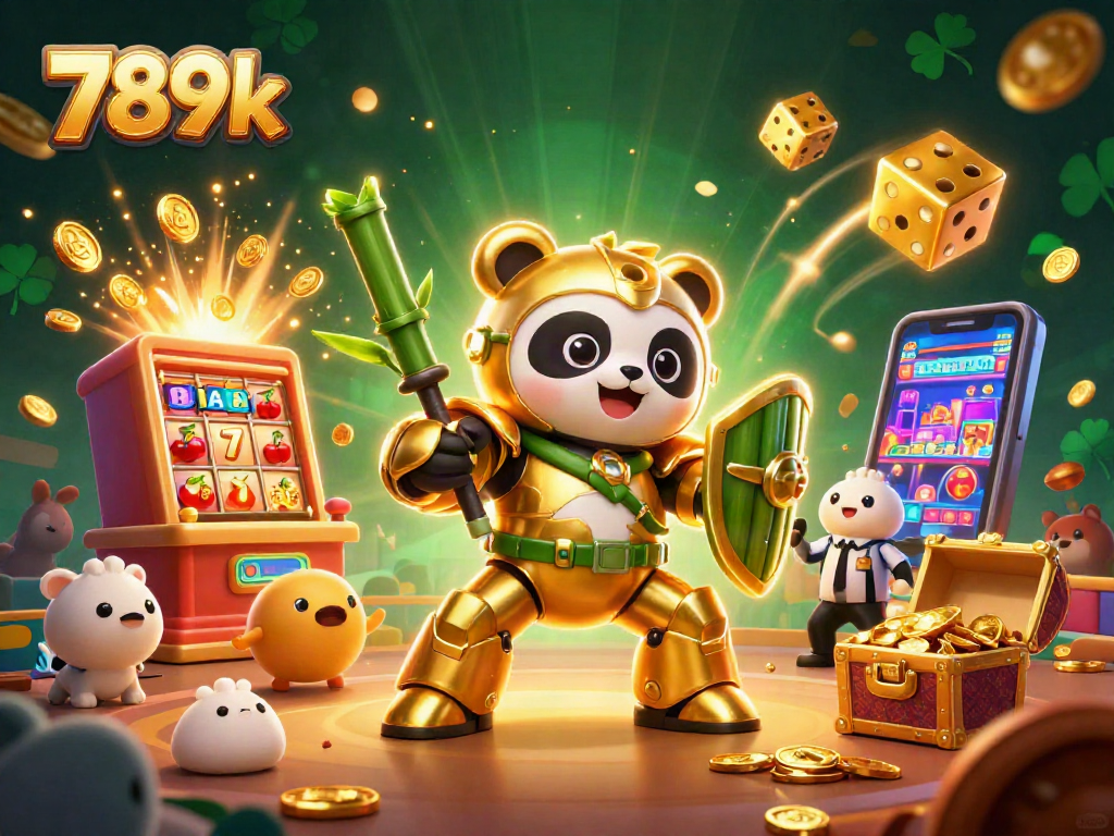 Experience thrilling casino action with 789k in an ultra-detailed illustration of a lively game arena.
