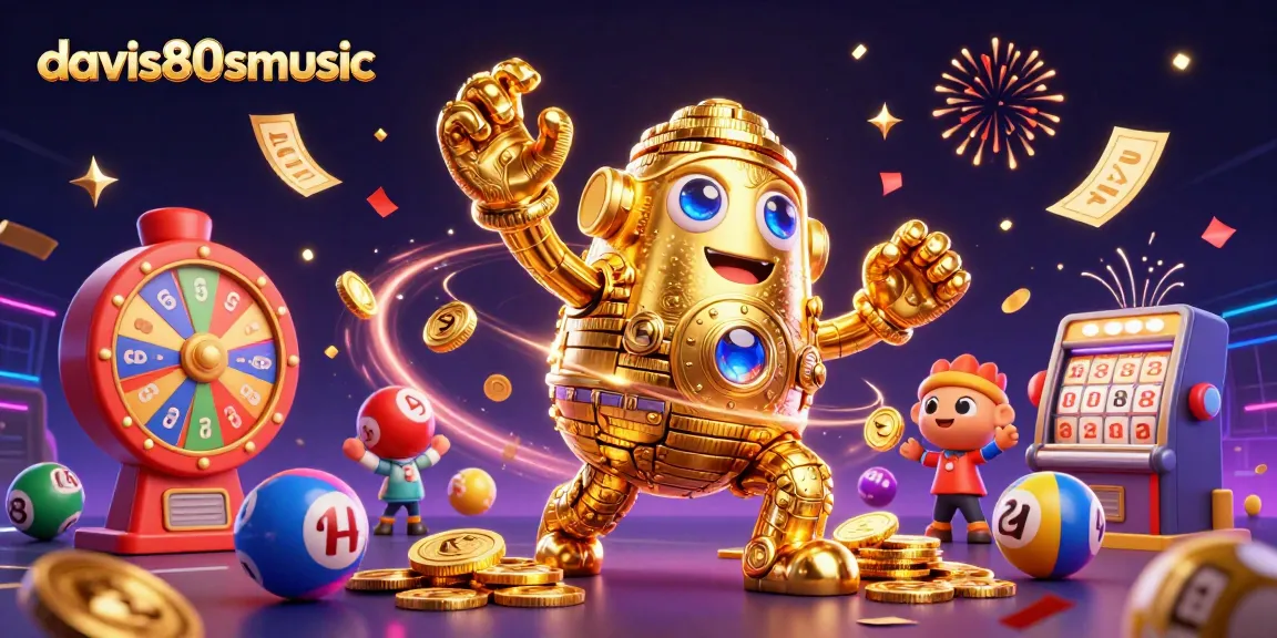 Dive into gambling excitement with davis80smusic's dynamic gaming atmosphere full of colorful lottery balls and prizes.
