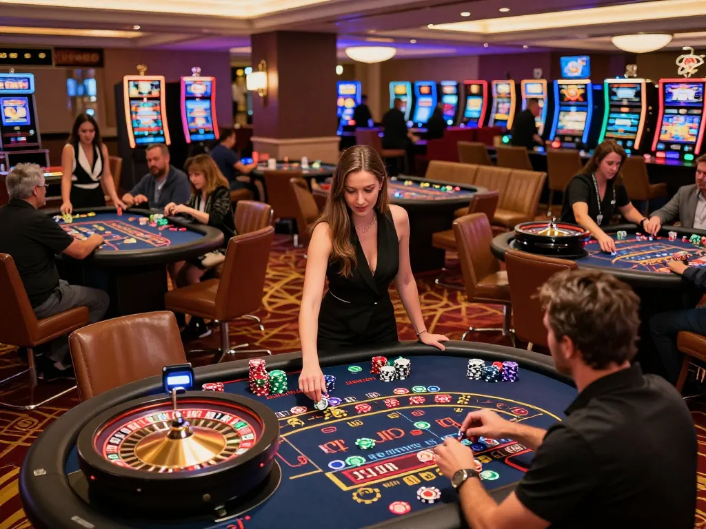 Experience the excitement of gaming at uu88 with players engaged at roulette tables.
