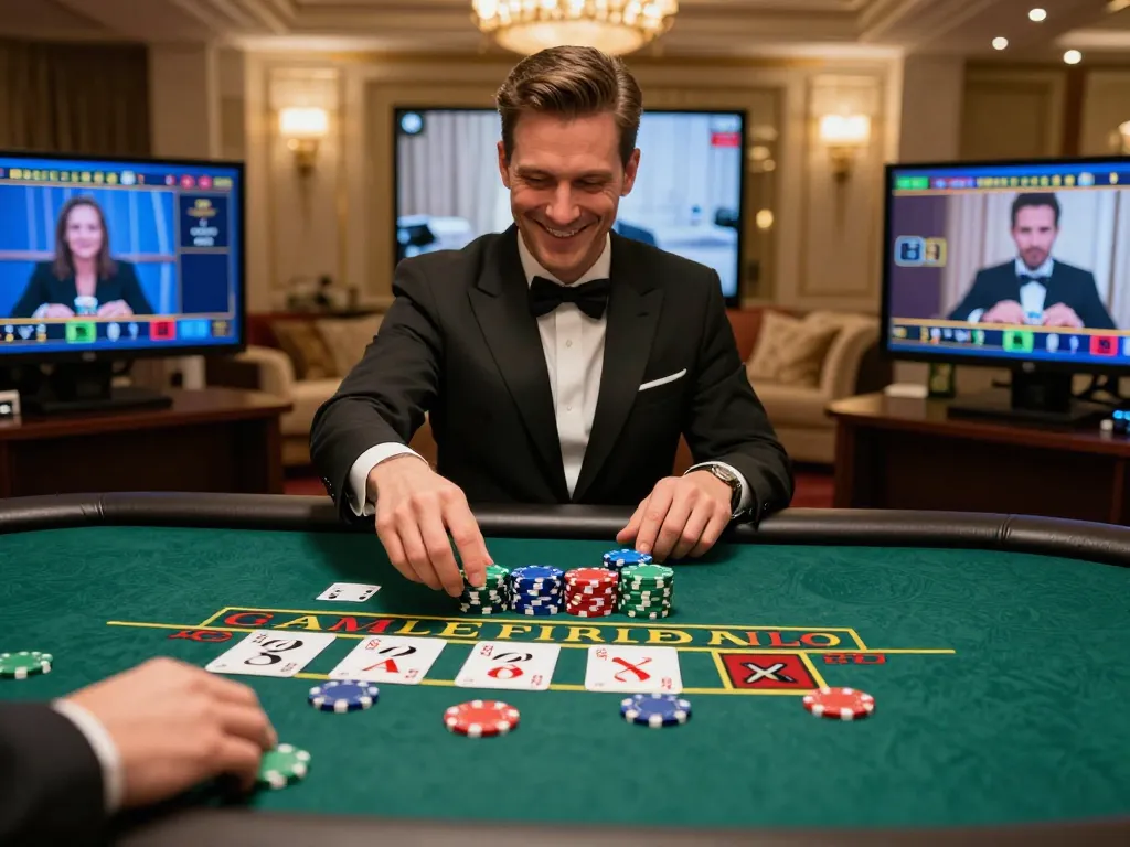LC88 players engaging in a thrilling online blackjack game with dynamic betting strategy.