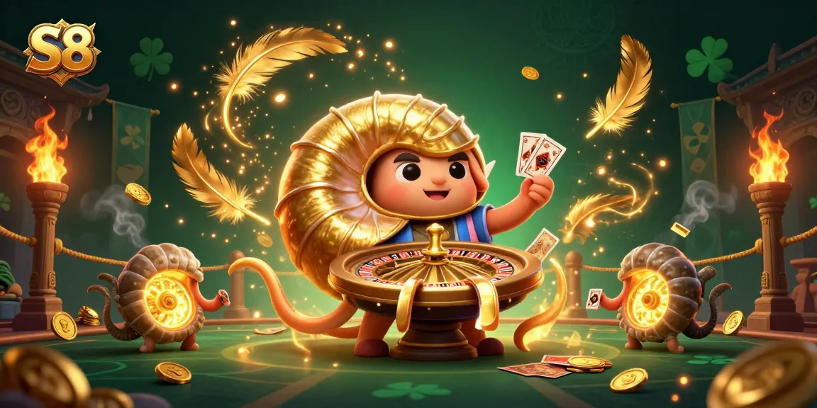 S8 offers exciting casino games with a giant nautilus roulette wheel and glowing ammonite companions.