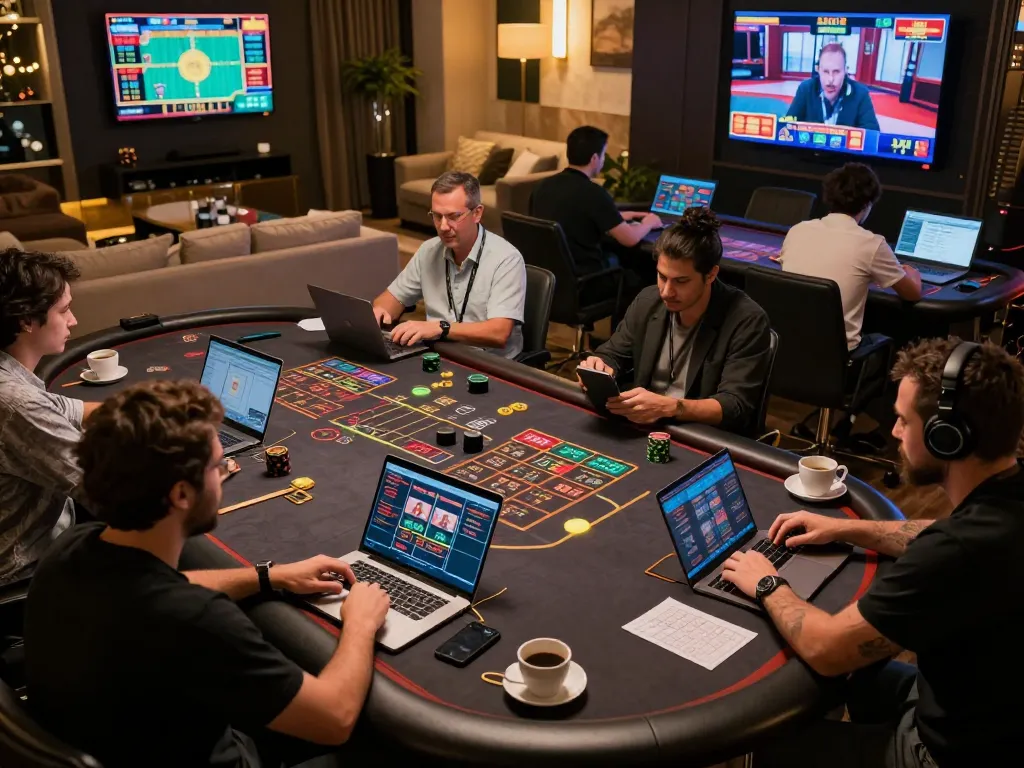 Experience the excitement of dn88 online gaming with players interacting at a live dealer table