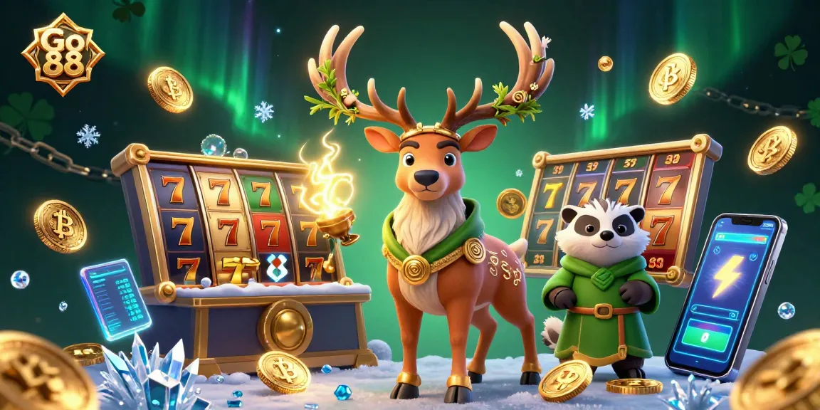Experience the thrill of Go 88 with a vibrant 3D casino scene full of dynamic elements.