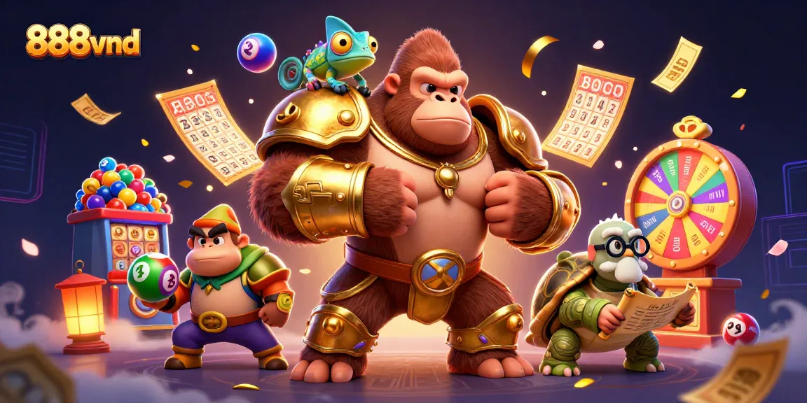 Engage with 888vnd by celebrating exciting casino wins and adventures in this dynamic illustration.