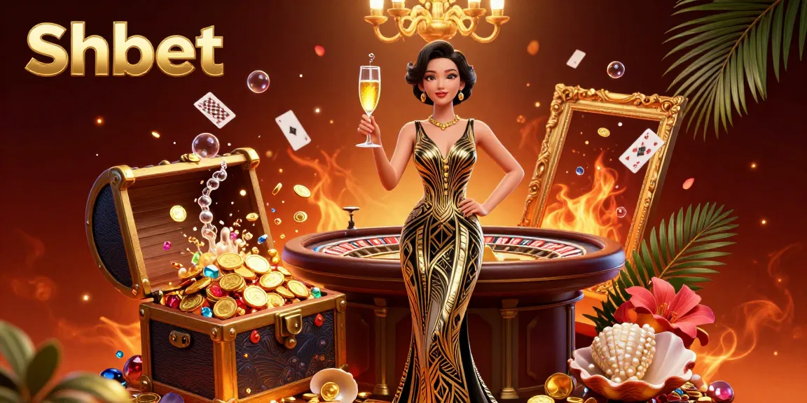 Engage in thrilling games at Shbet featuring an elegant Asian woman celebrating with champagne at a luxurious casino.