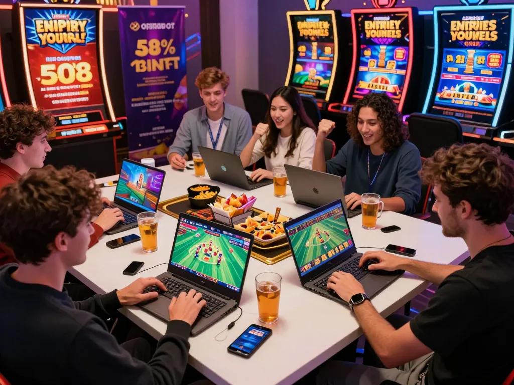 Engaging online gaming experience at https://open88.supply/ with diverse players enjoying exciting casino and sports betting.