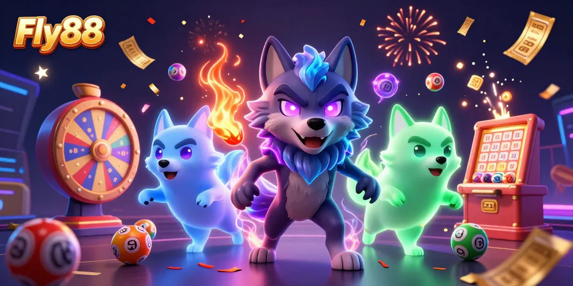 Experience the excitement of Fly88 with vibrant gaming elements and dynamic characters.