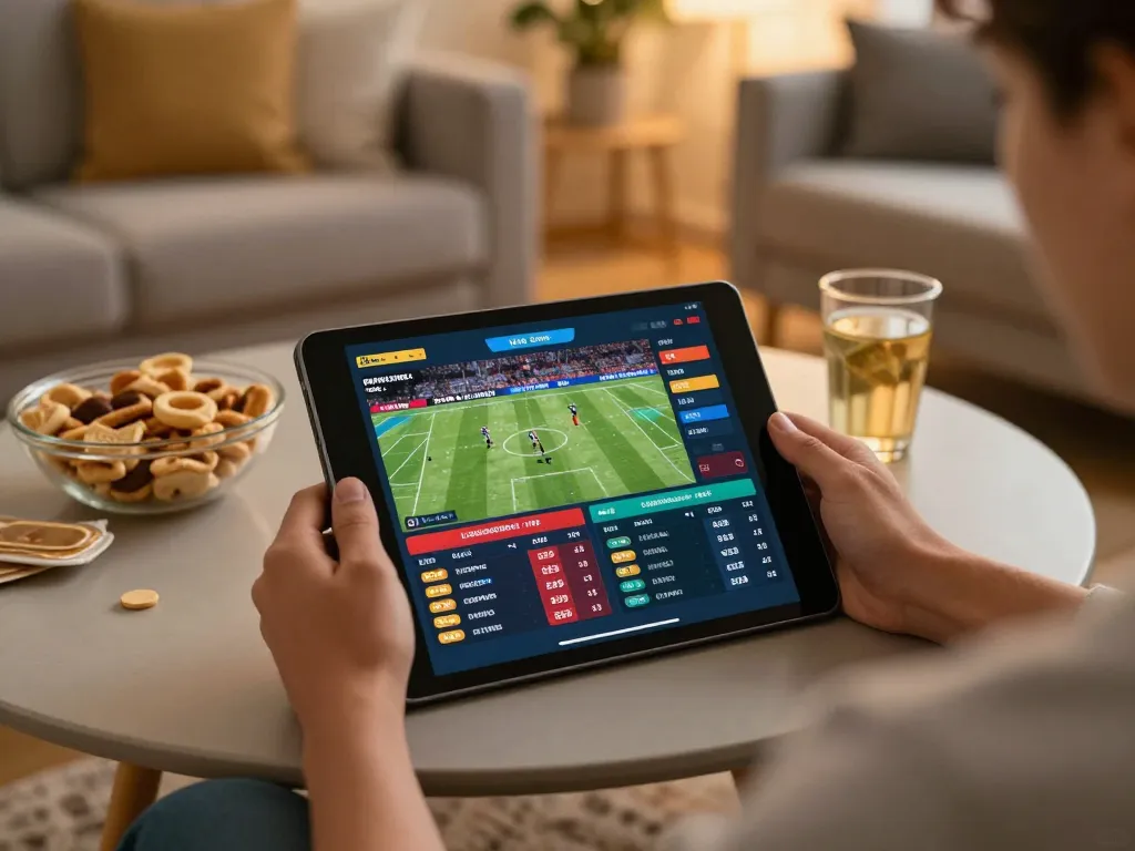 Place sports bets on uk88 platform using a tablet for real-time odds and game updates