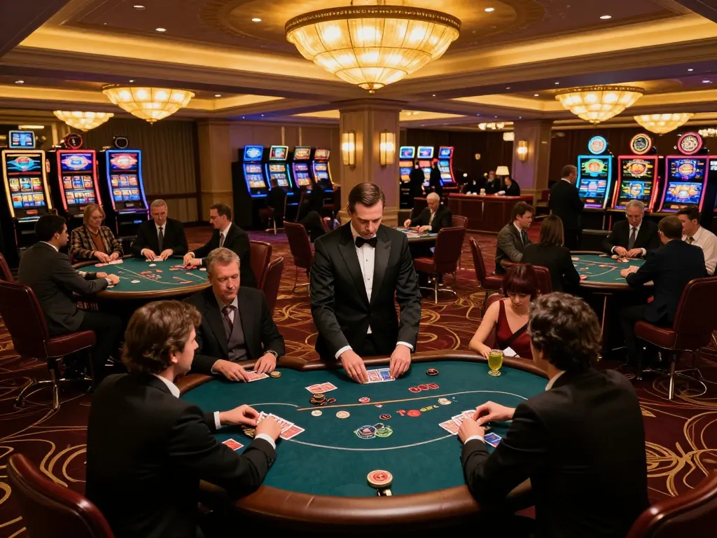Action at the poker table on the trang chủ fun79, showcasing strategic gameplay and excitement in a vibrant casino