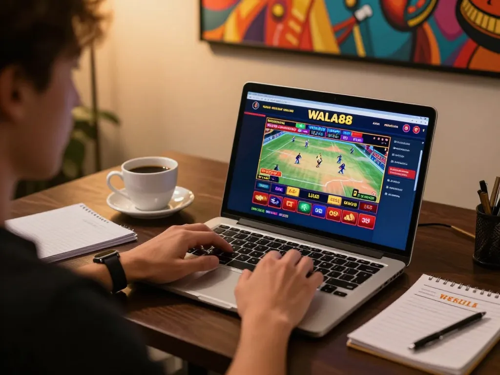 Engaging user experience at WALA88 online casino showcasing live cockfighting betting.