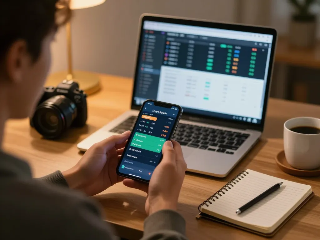 Betting on live sports through the man88 app in a cozy home workspace.