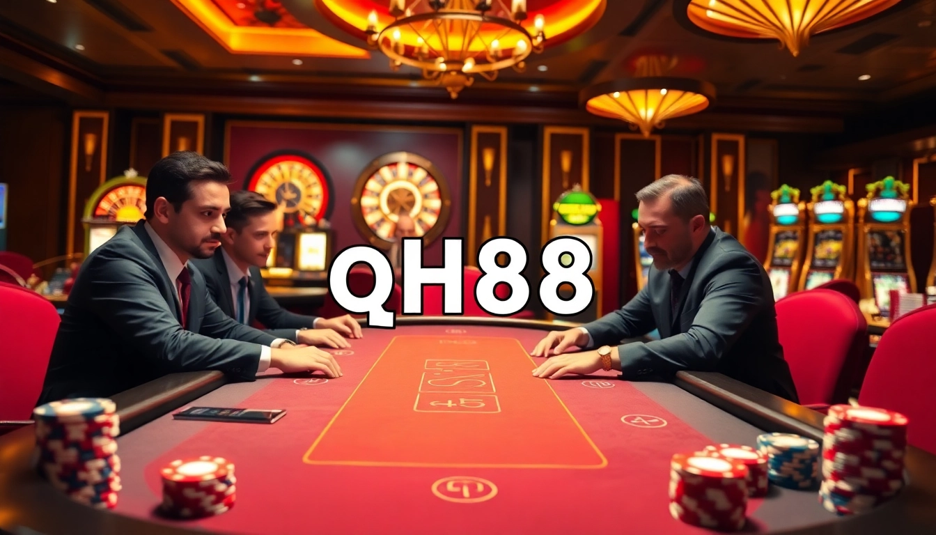 Experience the thrill of high-stakes poker at qh88 casino with professional players.