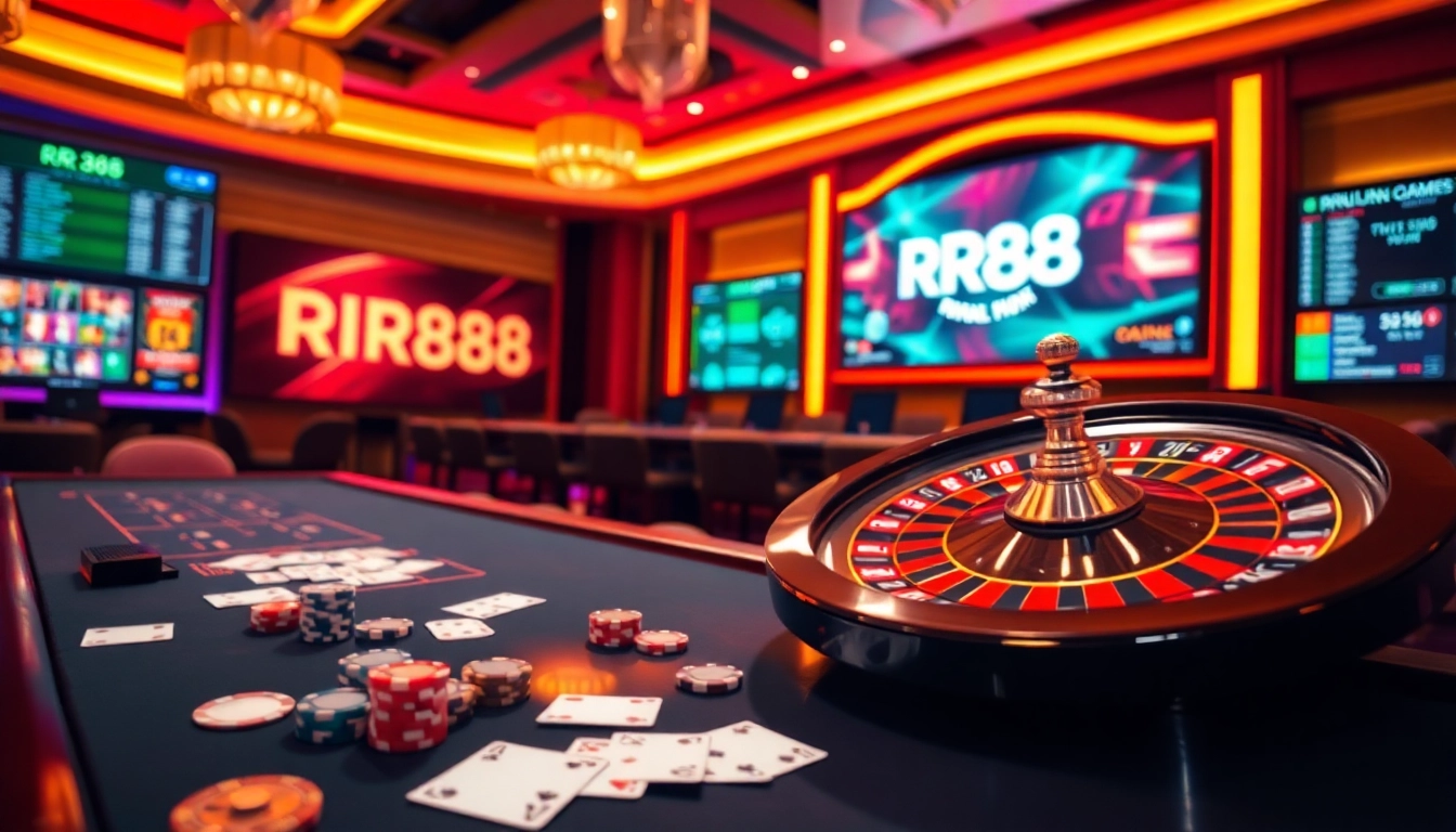 RR88 - Experience thrilling online gambling with vibrant casino visuals and engaging gameplay.