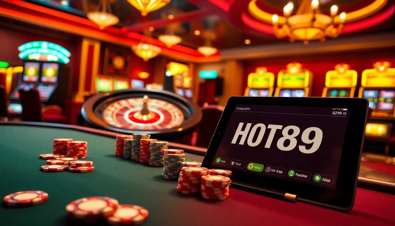 Engaging gameplay at https://hot789.live/ with exciting poker and roulette action in a luxury casino setting.