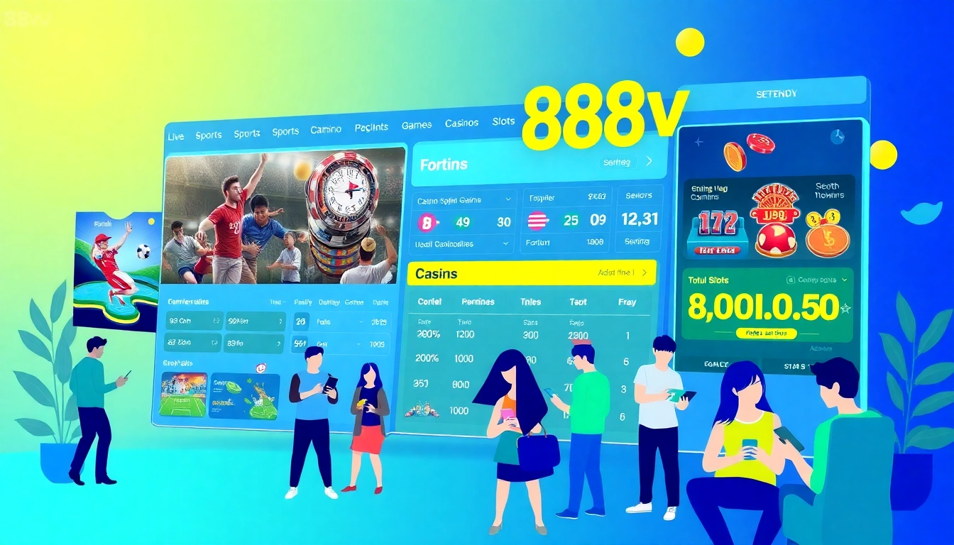 88vv online betting platform showcasing vibrant interface elements