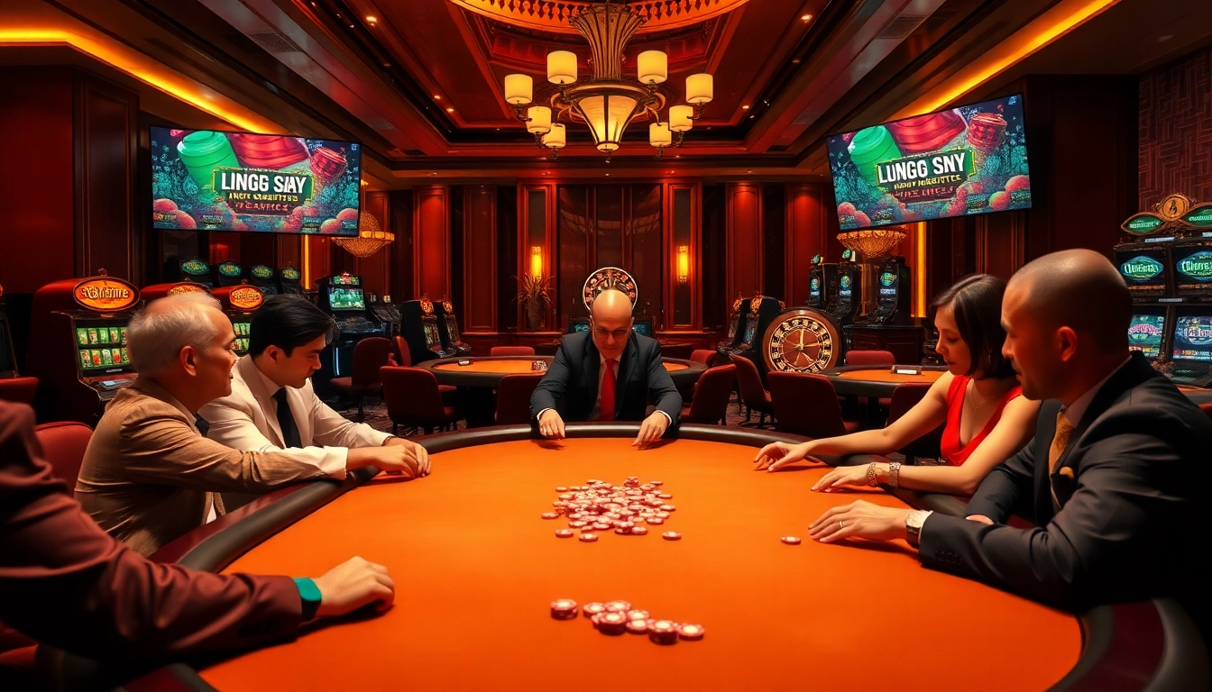 Experience thrilling poker action at lương sơn tv with vibrant casino elements and engaging gameplay.
