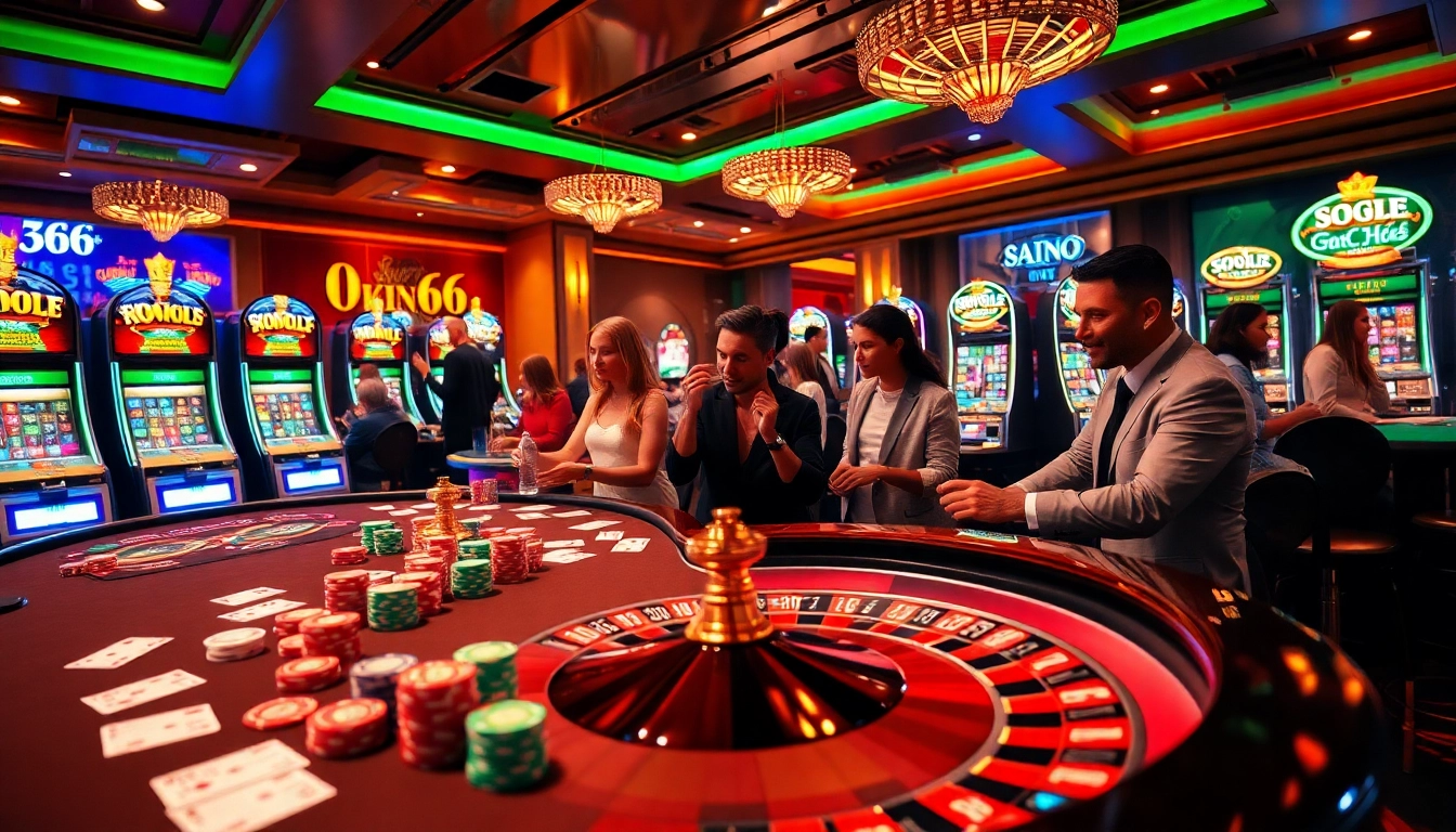 SODO66 players engaging in a high-stakes poker game at a luxurious casino table
