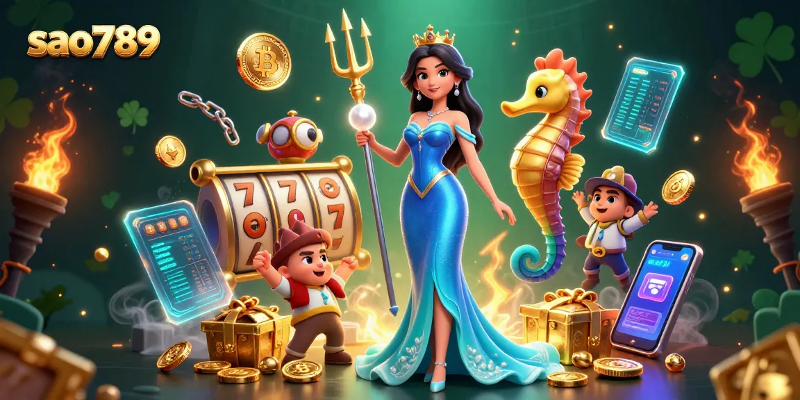 Sao789 offers a vibrant casino experience with stunning visuals and engaging gameplay, featuring underwater treasures.