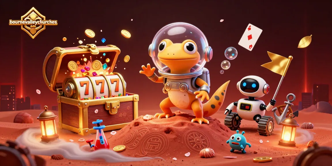 Experience gaming adventure at bournevalleychurches with a Martian gecko discovering a casino.