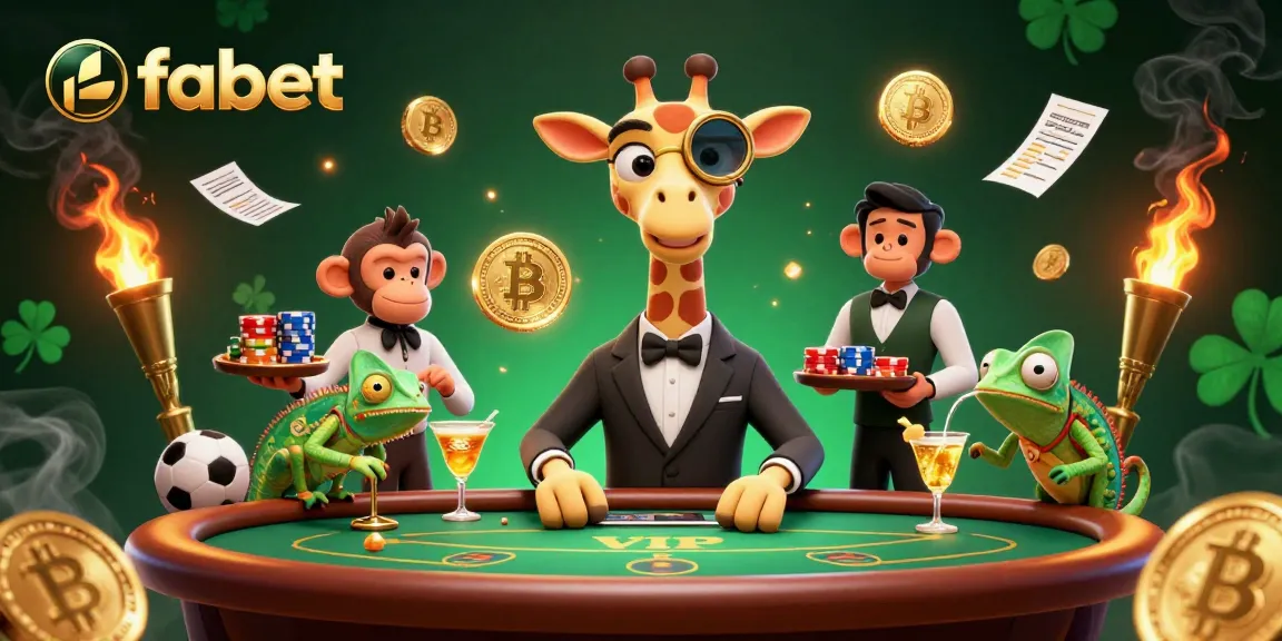 Join the action with fabet's high-roller giraffe in a vibrant sports betting scene, mixing golden cocktails and stacking chips.